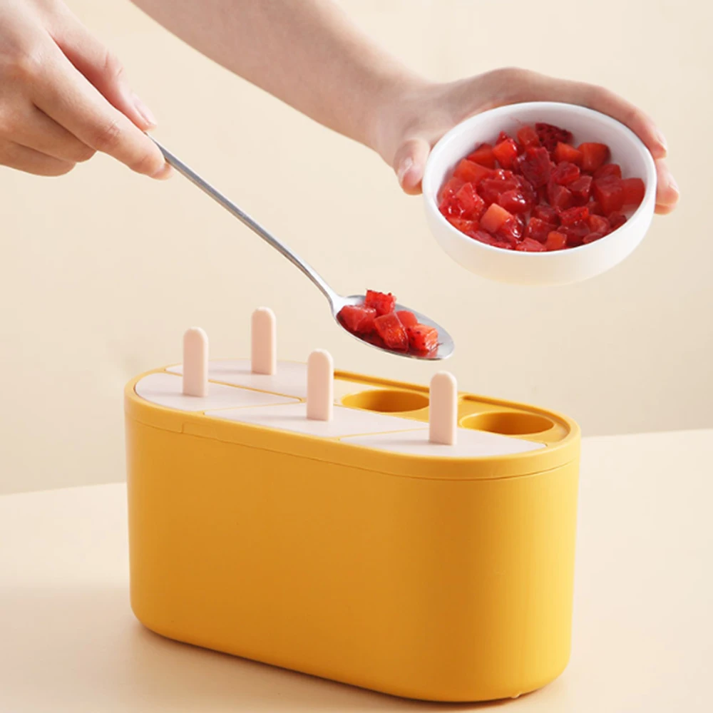 

Plastic Ice Cream Popsicle Mold Ice Cream Tools Reusable Popsicle Jelly Box DIY Frozen Ice Cream mould Kitchen Accessories