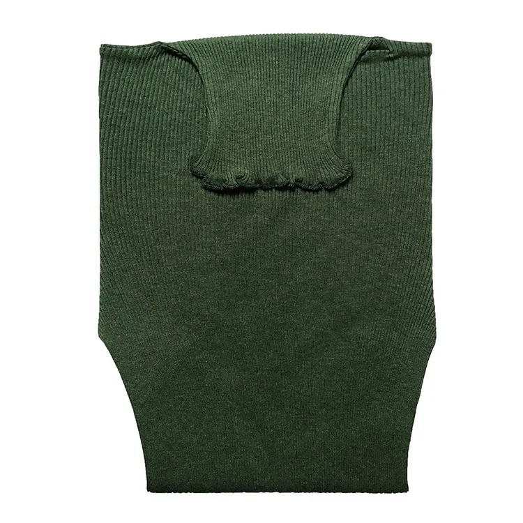 Водолазка женская с длинным рукавом воланом и высоким воротником 90% шелк