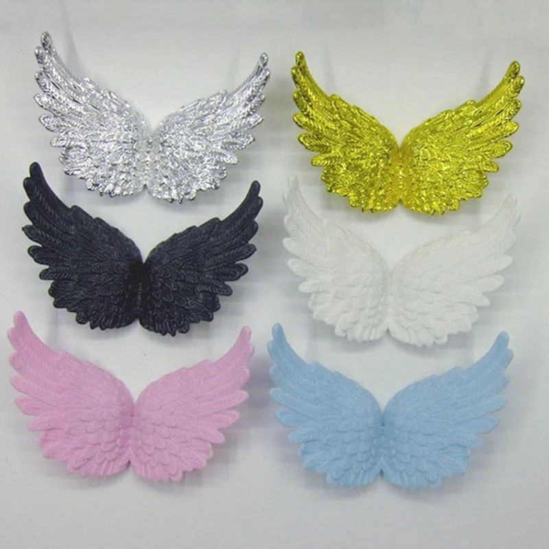 6 шт./лот Золотой/белый/розовый Крылья Ангела ремесло Рождественское украшение