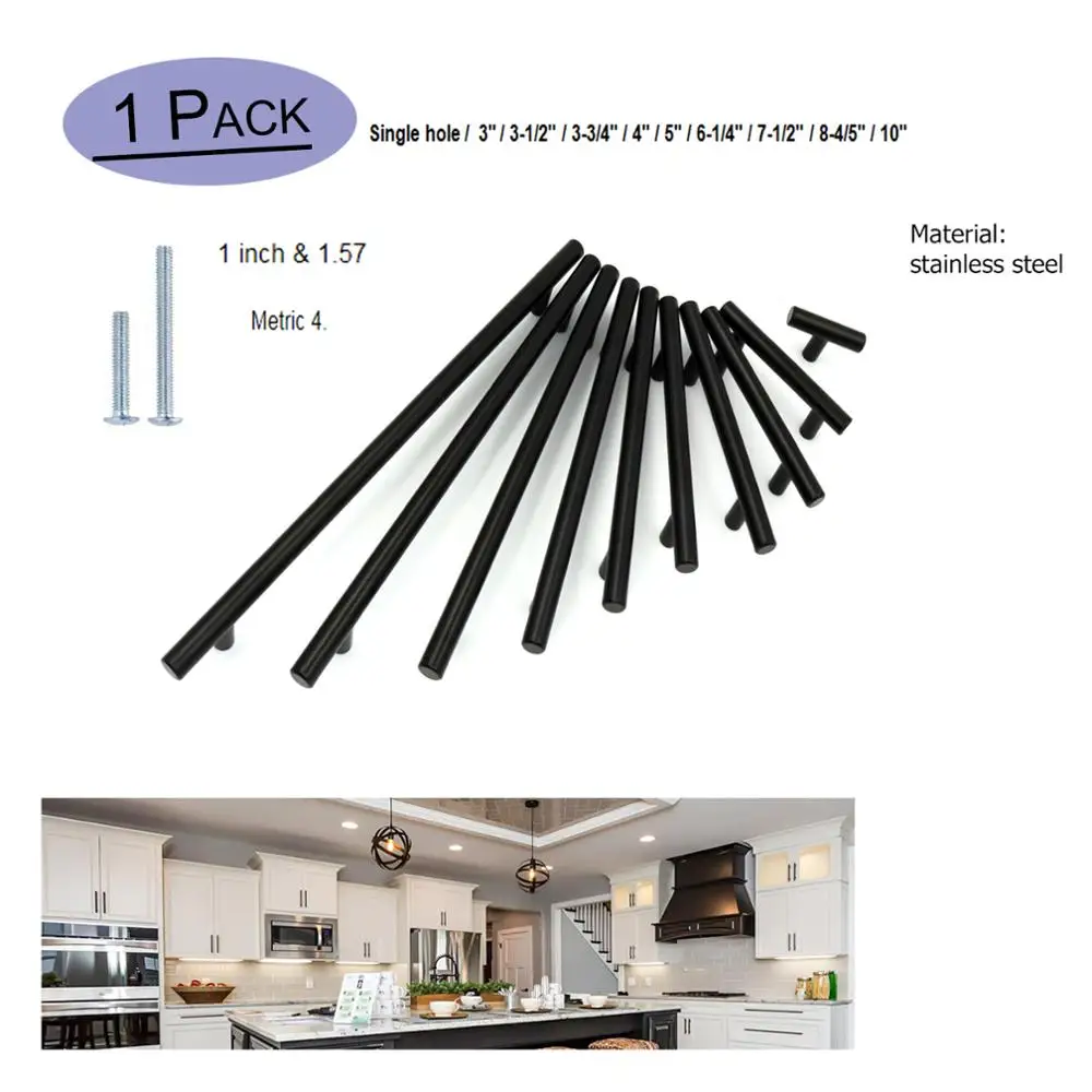 Goldenwarm ручки шкафа черный ящик тянет мебельный Шкаф Тянет кухонный черные