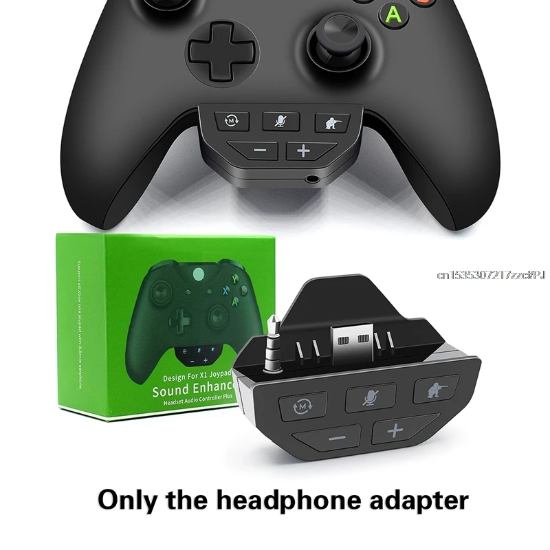 

For Xbox 1 Controller Sound Enhancer Stereo Dongle Headset Audio Adapter Headphone Speakers Low Latency Voice Control