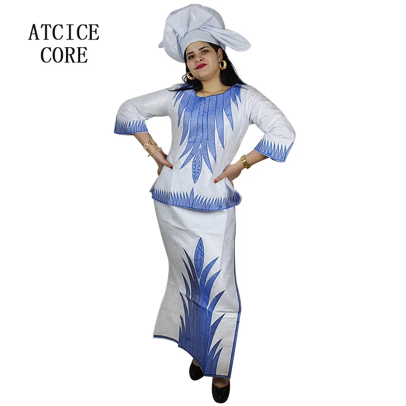 Африканские платья для женщин 100% хлопок новый африканский модный дизайн BAIZN с