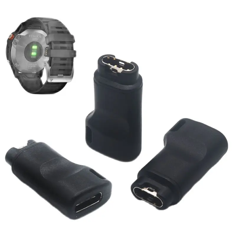 USB Type C женское на 4 Внешнее зарядное устройство для Garmin Forerunner 945 адаптер vivoactive 3 fenix
