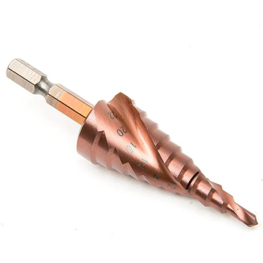 

HSS Step Drill M35 Cobalt Titanium Coated Hole Drill Cone Drill Bit 4-12 4-20 4-32mm For Metal Drilling Set Hole Saw 6-35MM