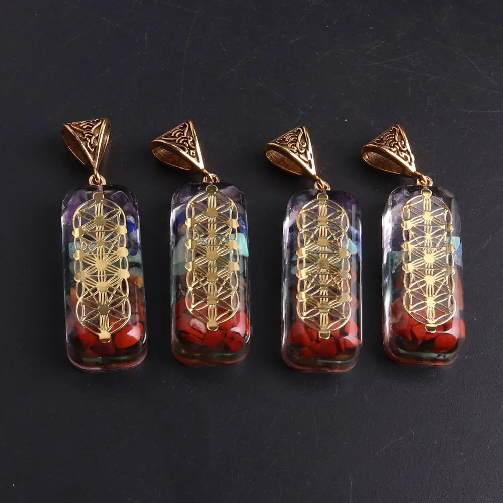 6 шт. натуральные бриллианты 7 чакр ОРГОН энергетическое бриллиантовое ожерелье