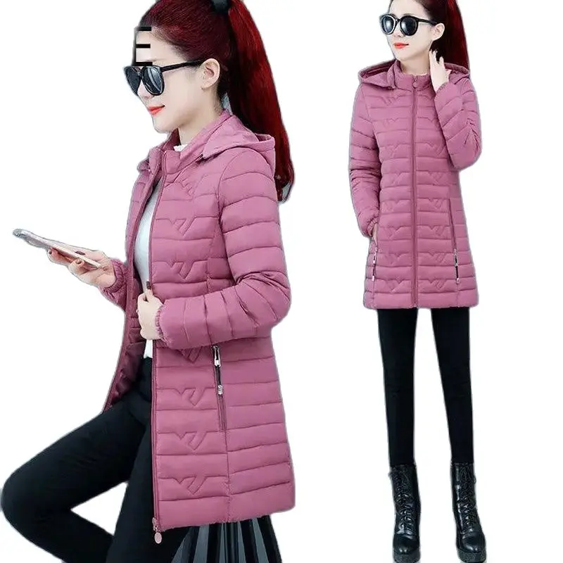 Women Winter Down Cotton-padded Jacket Slim-fitting Jacket 2021 Female New Korean Loose Bread Coat Mid-length Women Jacket A273