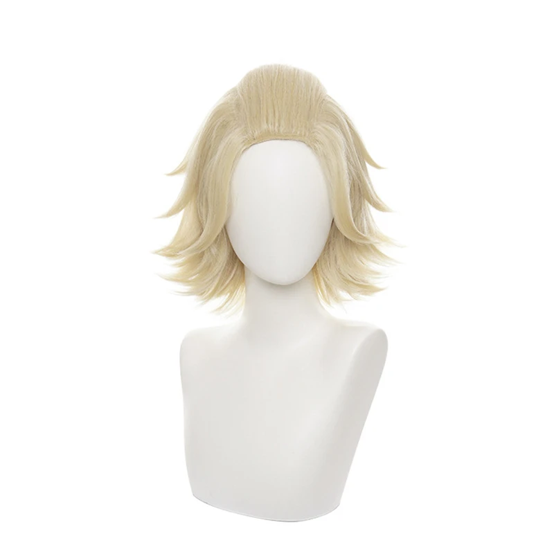 

Tokyo Revengers Manjiro Sano Cosplay Wig Hanagaki Takemichi Cosplay Chifuyu Matsuno Golden Short Synthetic Hair Wigs