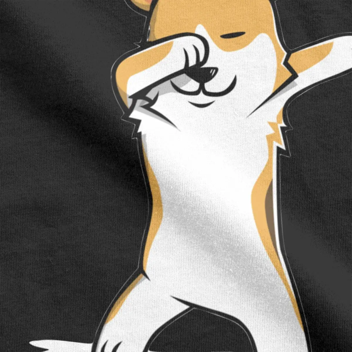 Забавная Мужская футболка Dabbing Corgi для любителей домашних животных милая собака