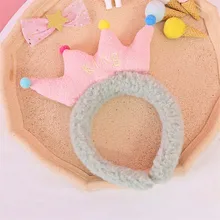 2020 New Creative Crown Headband Sweet And Cute Headwear Korea Wash Face Ccolor Hair Band (3)