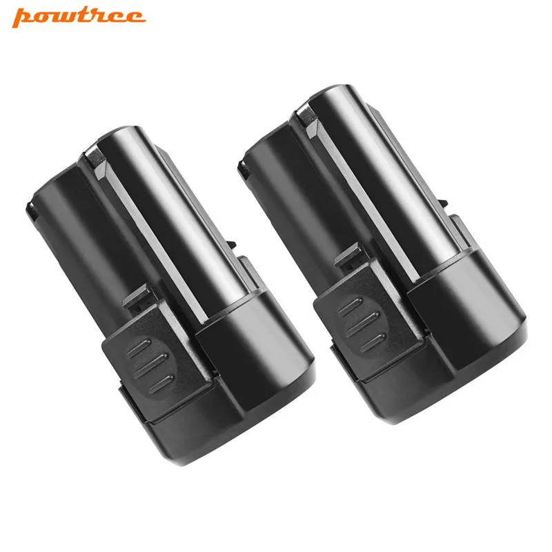 Литий ионные аккумуляторы Powtree 2 шт. 12 в 2000 мАч для Rockwell электроинструментов Worx WA3503