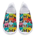 Женская повседневная обувь с рисунком Бультерьера, из дышащей ткани