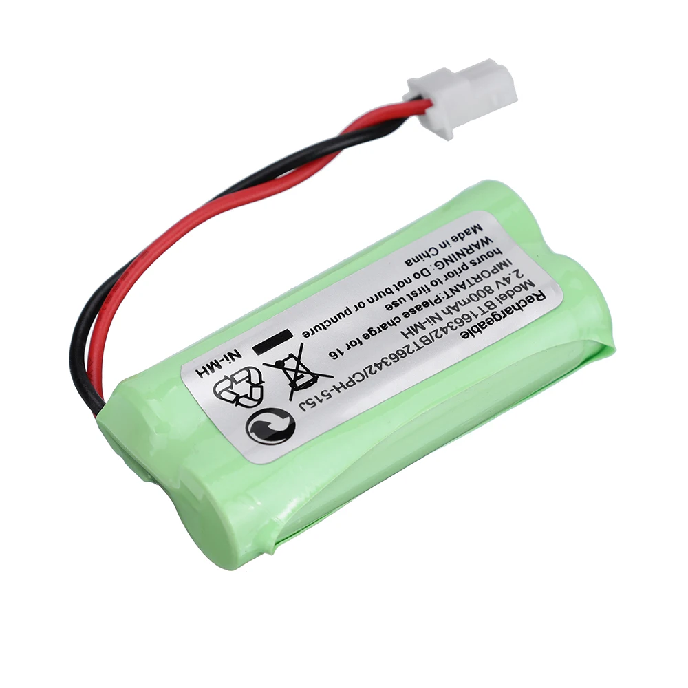 bt183342 bt283342 cordless phone battery 2 4v 800mah for att vtech bt166342 bt266342 bt162342 bt262342 cs6609 cs6509 ls6325 free global shipping