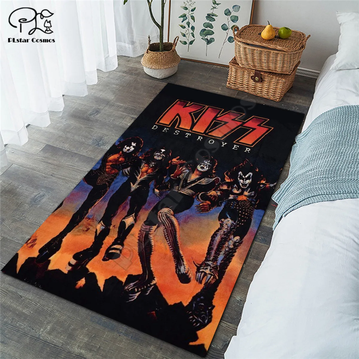 

Классические ковры KISS, мягкий фланелевый 3D фланелевый коврик, противоскользящий большой коврик, ковер, украшение для дома, стиль-1