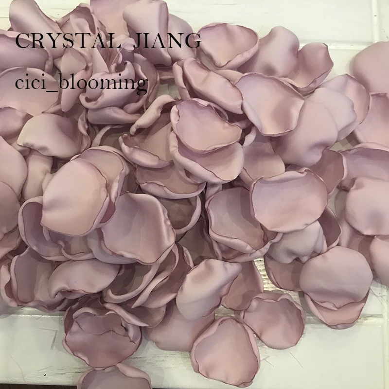 

Light Dusty Pink Satin Rose Petals for Wedding Petals Soft Flower Girl Rose Petal 100 pieces /Lot