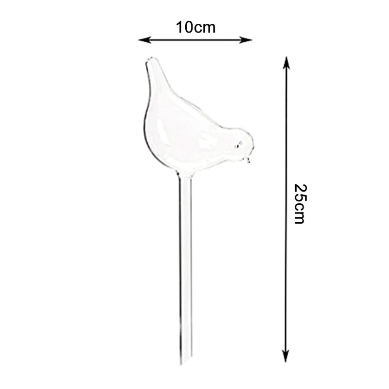 

Plant Waterer Self Watering Globes, Bird Shape Hand Blown Clear Plastic Aqua Bulbs Watering Garden Supplies
