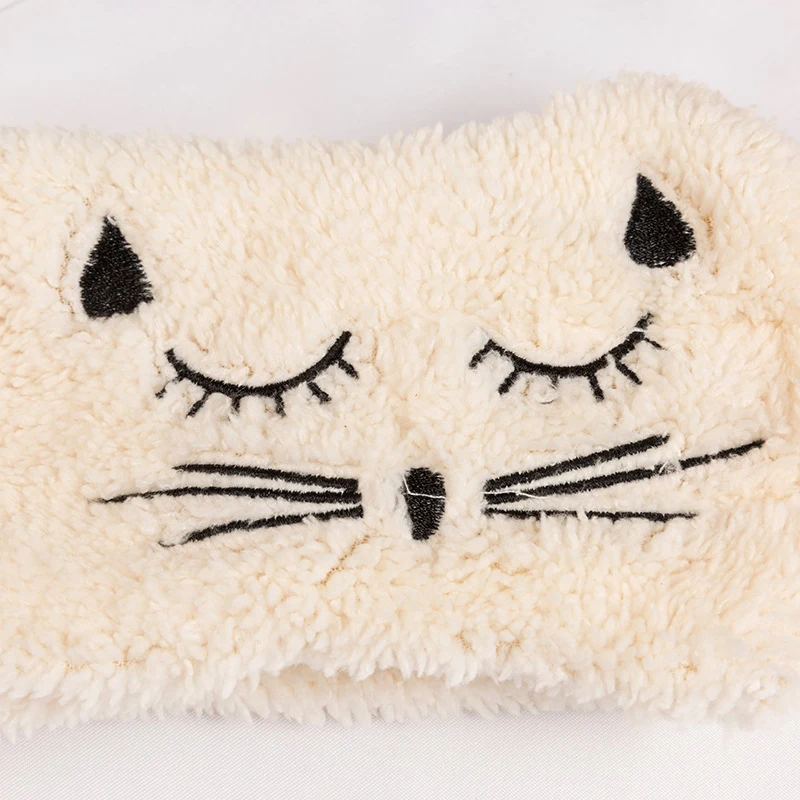 Female Bath Shower Elastic Headwear Wide Bandana Makeup Wash Face Cosmetic Sticky Plush Hair Band Cute Cat hair accessories |
