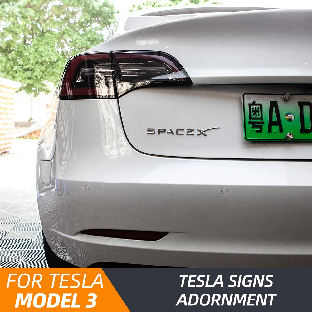 Model3 автомобильный хвостовый ярлык с буквами для Tesla модель 3 Аксессуары Хвостовая