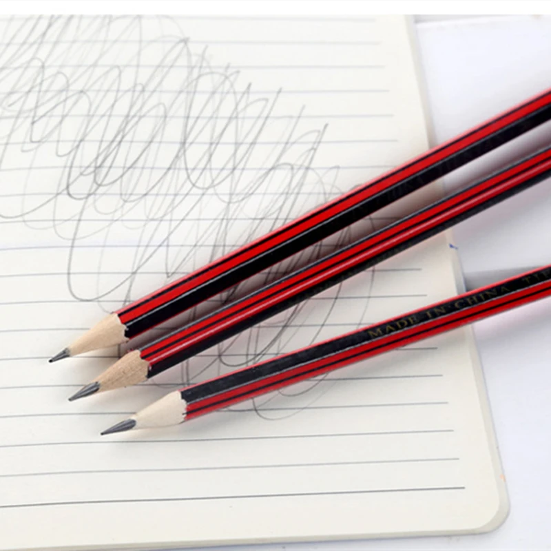 

10pcs/20pcs/30pcs / Lot Sketch Pencil Wooden Lead Pencils HB Pencil with Eraser for Children Learn Drawing Pencil Cute Pencils