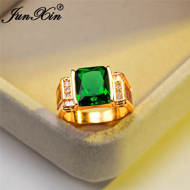 Обручальное кольцо с прямоугольным камнем для мужчин и женщин винтажные