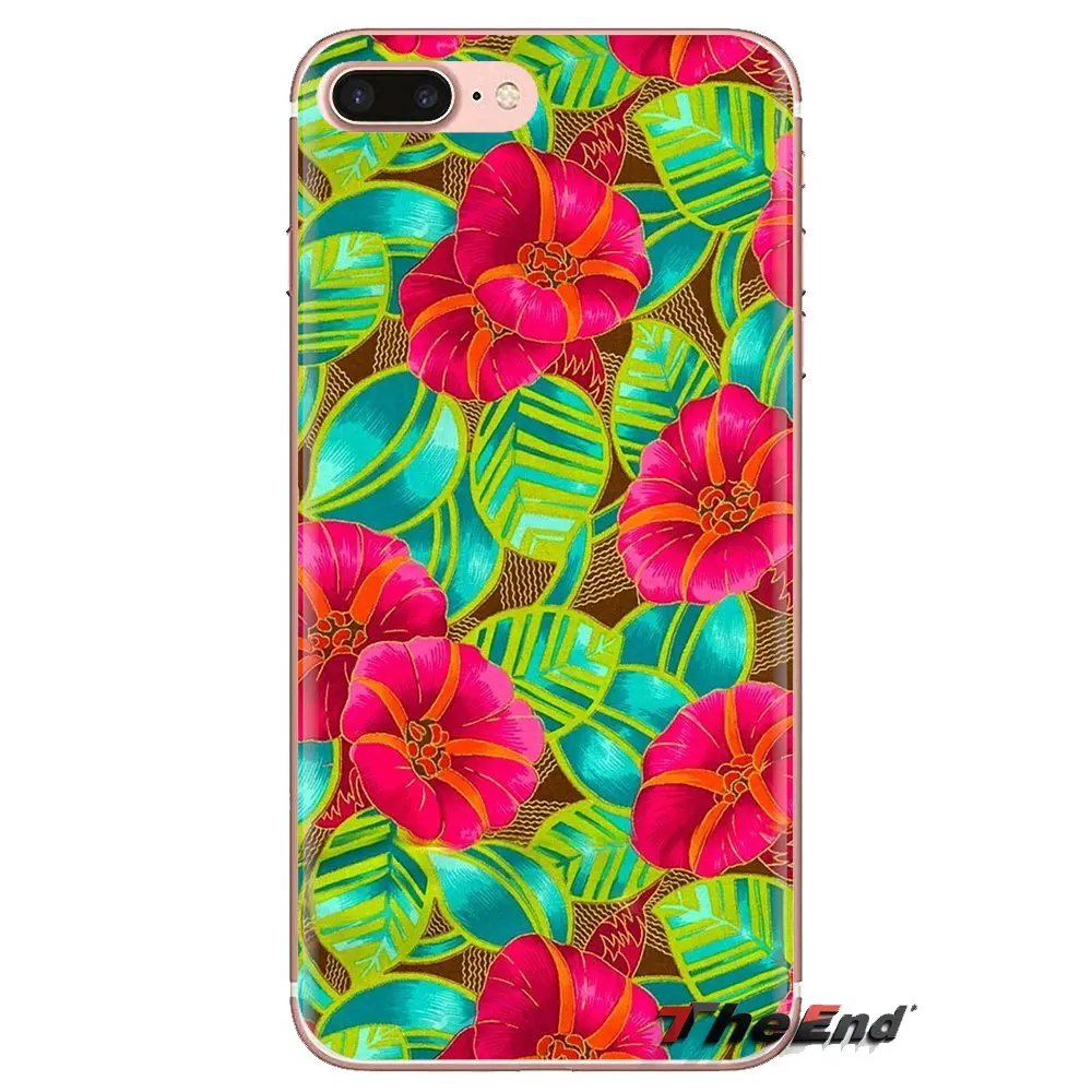 TPU Transparent Cases colorful Tropical flowers plants For Samsung Galaxy J1 J2 J3 J4 J5 J6 J7 J8 Plus 2018 Prime 2015 2016 2017 |