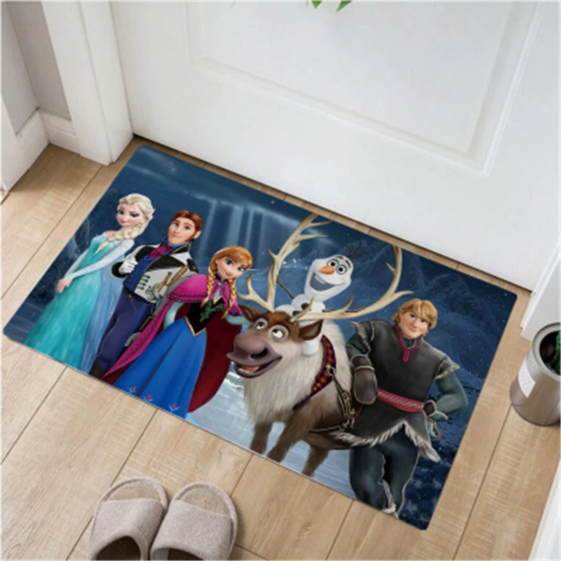 Детский коврик из мультфильма Холодное сердце 38x58 см для дверей ванной комнаты