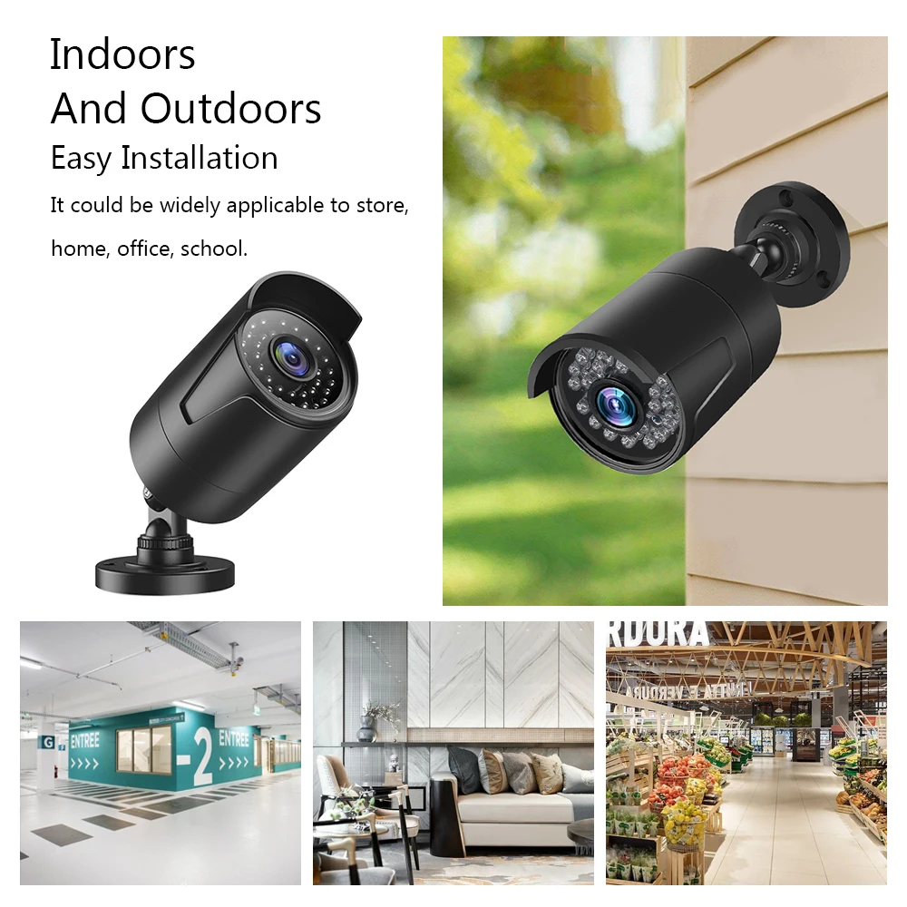 

Security Camera Outdoor Waterproof Camera 2.0MP 1080P Analog Camera Surveillance System Motion Detection and Alerts System