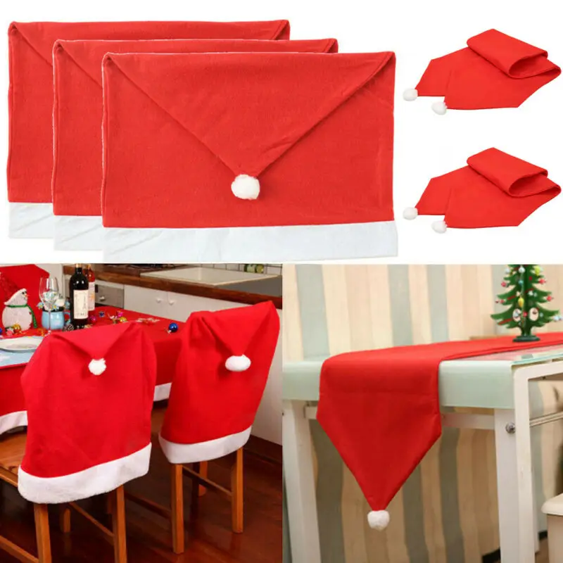 Новинка украшение для вечерние НКИ рождества стола красная шляпа чехол