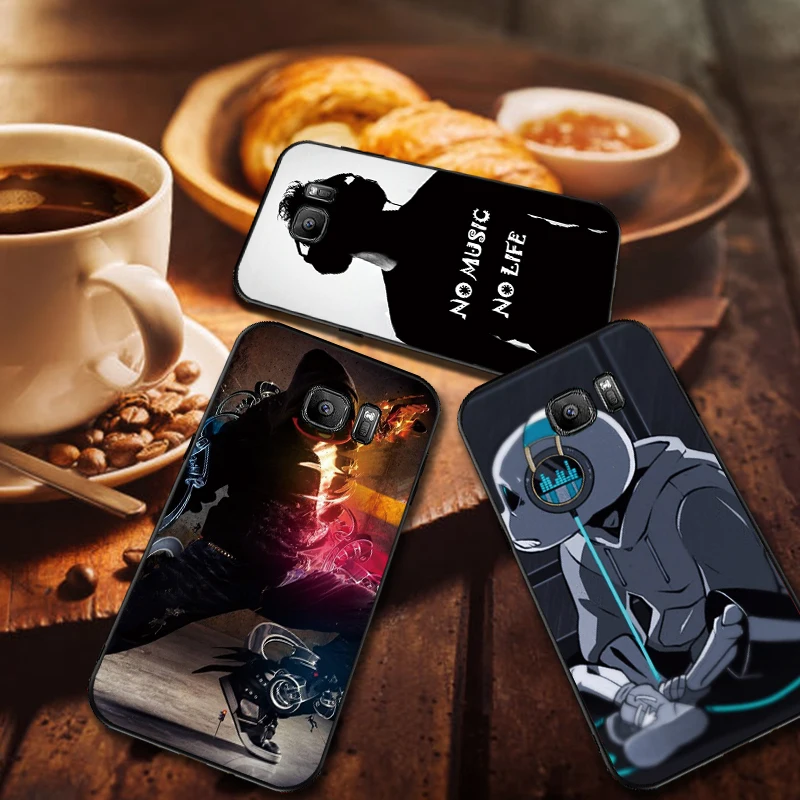 Музыка для Samsung Note 8 9 M10 M20 M30 S6 S7 край S8 S9 S10 плюс мягкий чехол из ТПУ на заднюю панель
