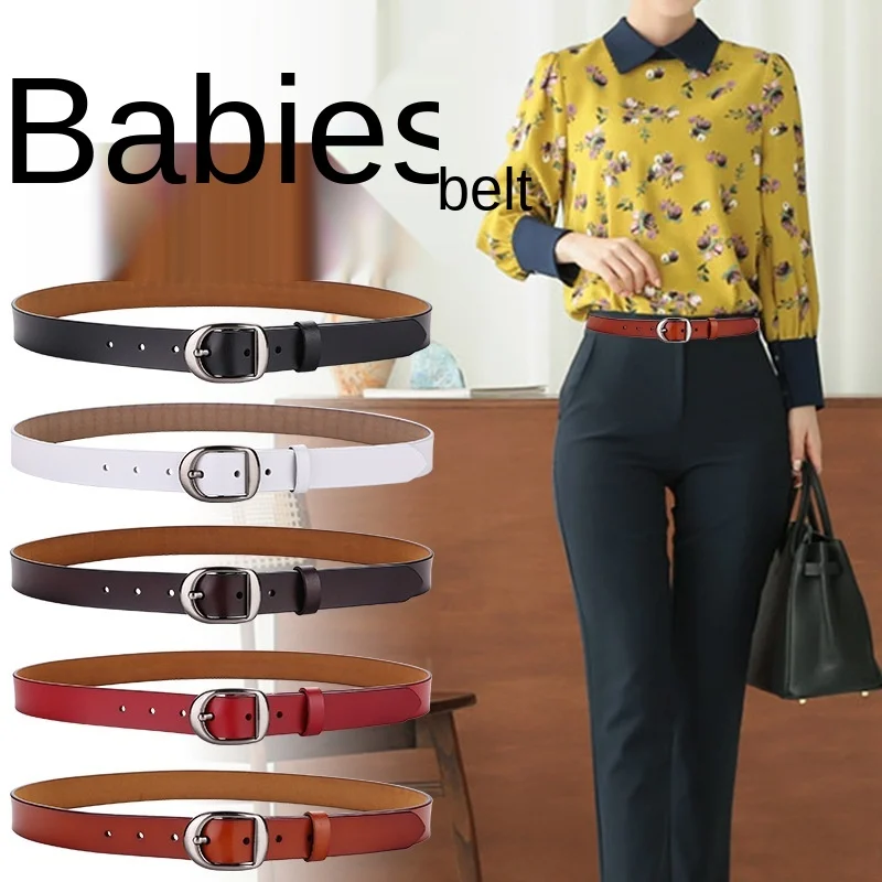 

ELEGZO Belts for women High Quality Fashion Pure Color Jeans Belt Female Pin Buckle Waistband Hot Selling