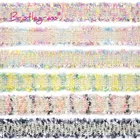 BRISTLEGRASS 1 ярдов 30 мм Радуга твидовая пряжа Плетеный крючком кружевом макраме ленты с кисточками Детские платье с повязкой Швейные Ремесло