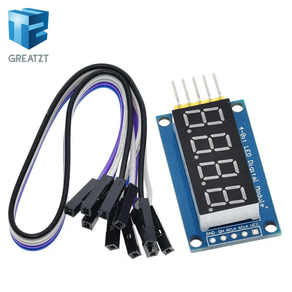 4 биты цифровой LED Дисплей модуль четыре последовательных для Arduino 595 драйвер