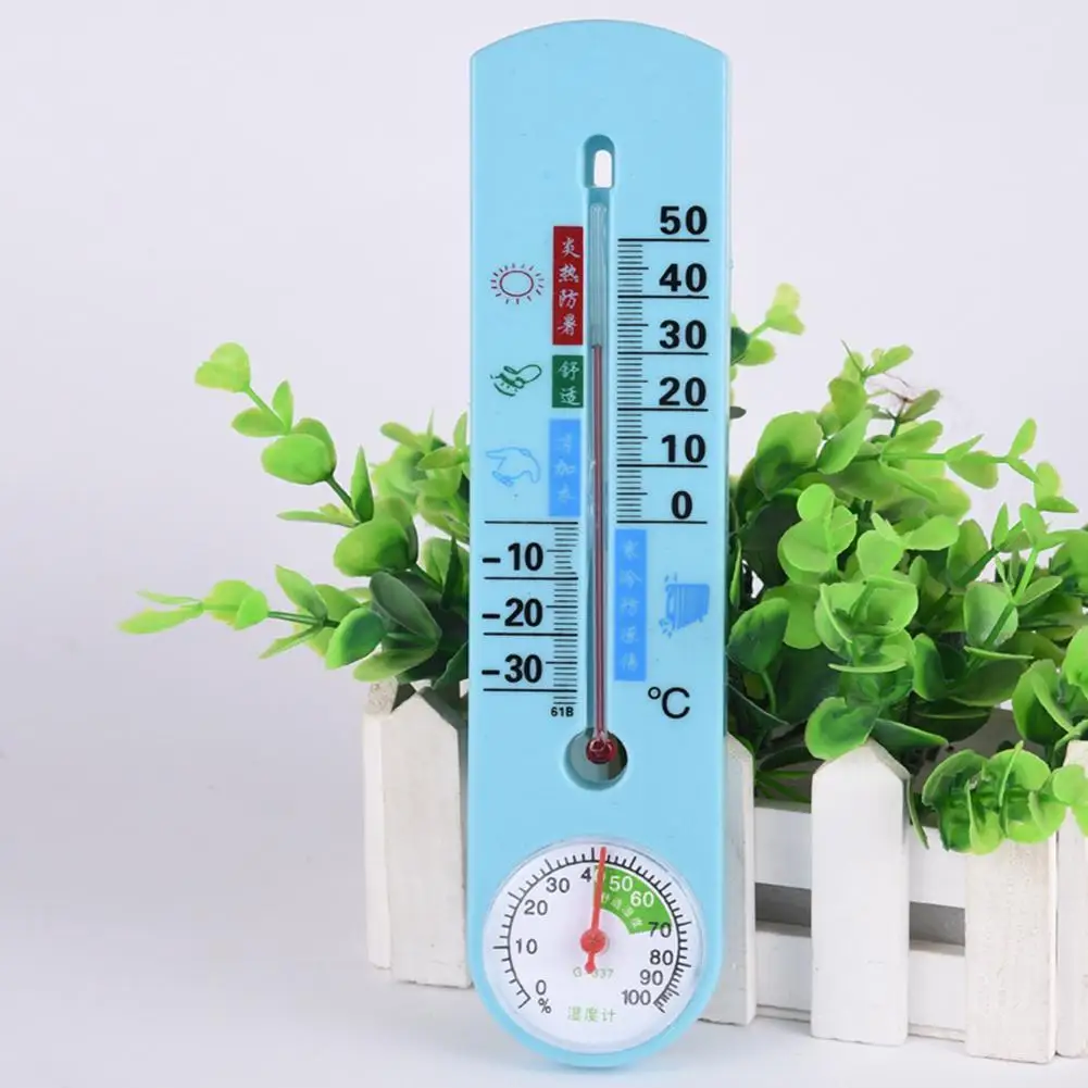 

Vertical Thermometer And Hygrometer Wall Temperature Office Gauge Humidity Thermometer Kitchen For Bedroom Indoor Q1E7