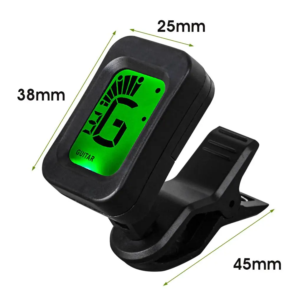 Digital Electric Guitar Tuner LCD Screen Mini Clip-on For Bass Chromatic Violin Ukulele Instrument Accessories | Спорт и развлечения