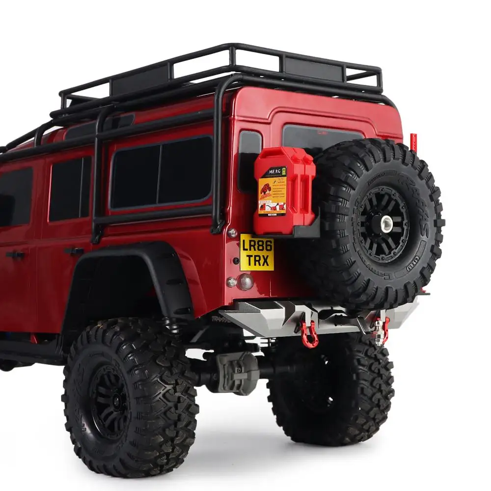 

TRX4 Aluminum Alloy Rear Bumper with Trailer Hitch for 1/10 RC Crawler Car Traxxas TRX-4 Defender Bronco Upgrade Parts