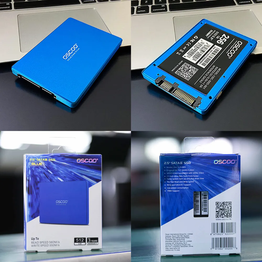 OSCOO 2 5 дюйма SATAIII SSD 1 ТБ твердотельный накопитель 128 ГБ 256 512 для планшета|Внутренние