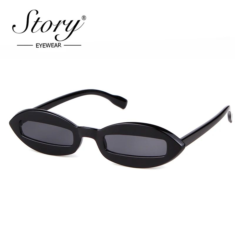 Модные солнцезащитные очки STORY 2018 женские небольшие овальные в стиле ретро