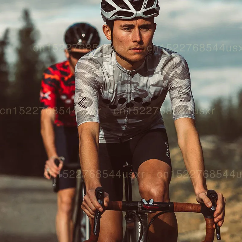 Мужская велосипедная рубашка с коротким рукавом Pedla дышащая камуфляжным принтом