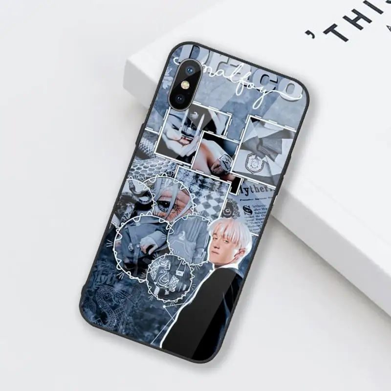 

Draco Malfoy Phone Case Tempered glass For iphone 6 6S 7 8 plus X XS XR 11 12 mini PRO MAX