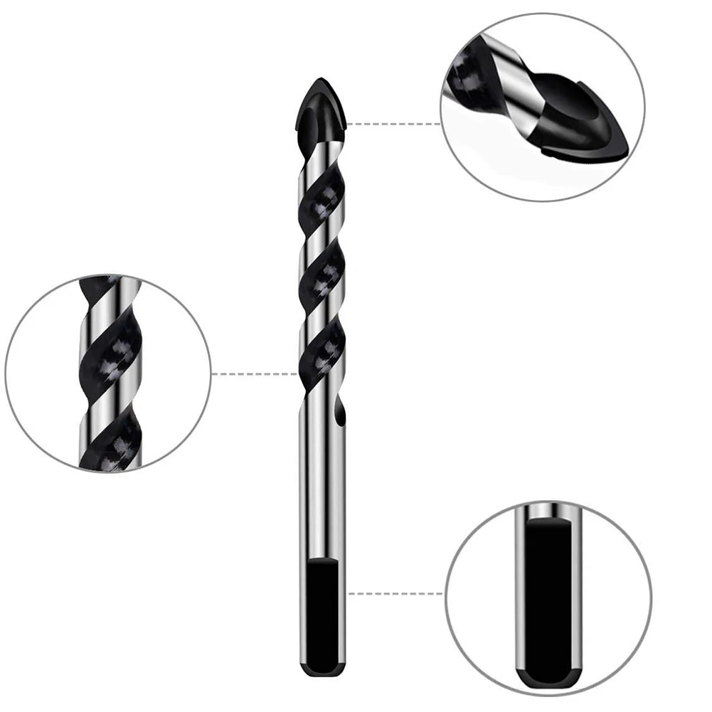 

7 Pcs High Hardness Tungsten Carbide Brick Wall Drill Bit Set Practical Masonry Hand Tools Home Mirrors Woodworking Manual