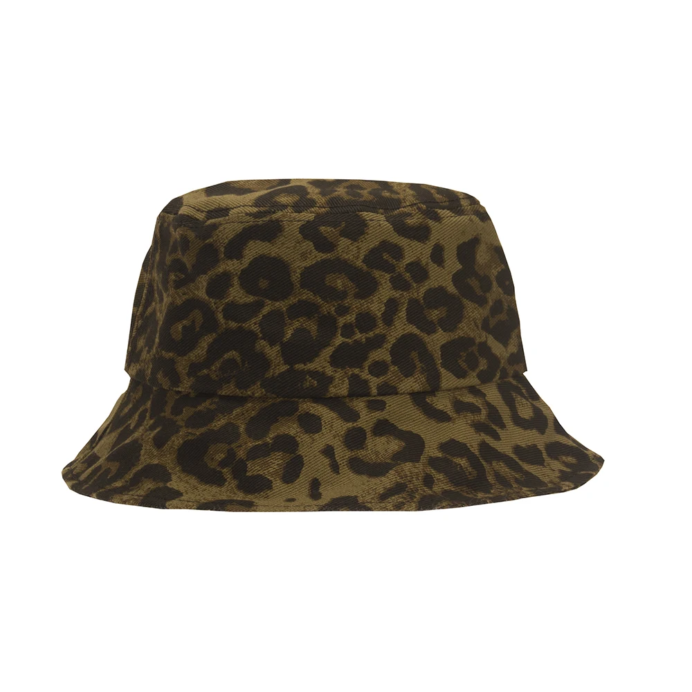 Панама женская в японском стиле ретро с леопардовым принтом шляпа Корейском для