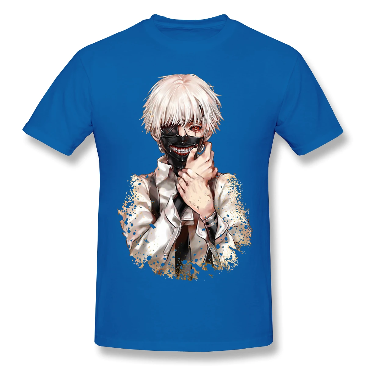 

Men Clothing Tokyo Ghoul Janpanese Anime Manga T-Shirt Take Off Essential Fashion Short Sleeve