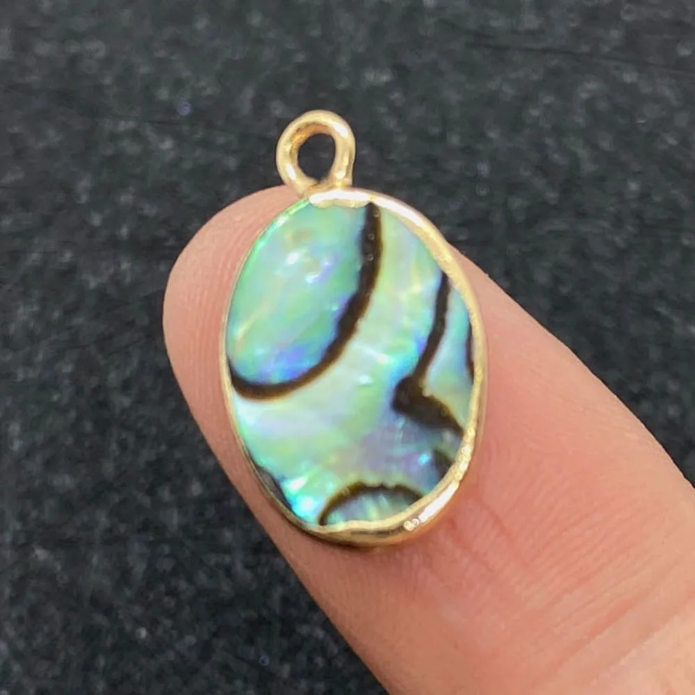 

Natural Abalone Shell Necklace Pendant Suitable for Handmade Jewelry Making DIY Charm Bracelet Earrings Accessories Wholesale