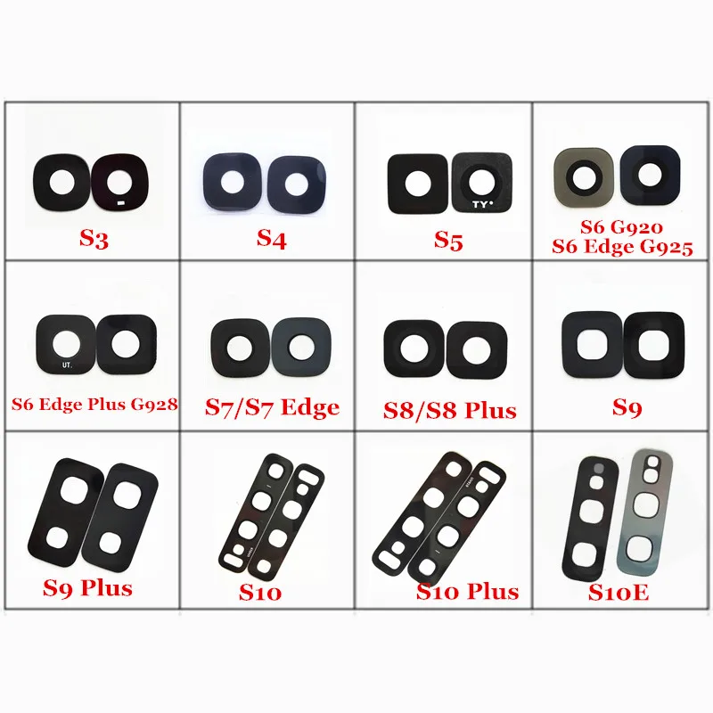 

Стеклянный объектив задней камеры 100x для Samsung Galaxy S3 S4 S5 S6 S7 S8 S9 edge Plus S10 Plus S10E