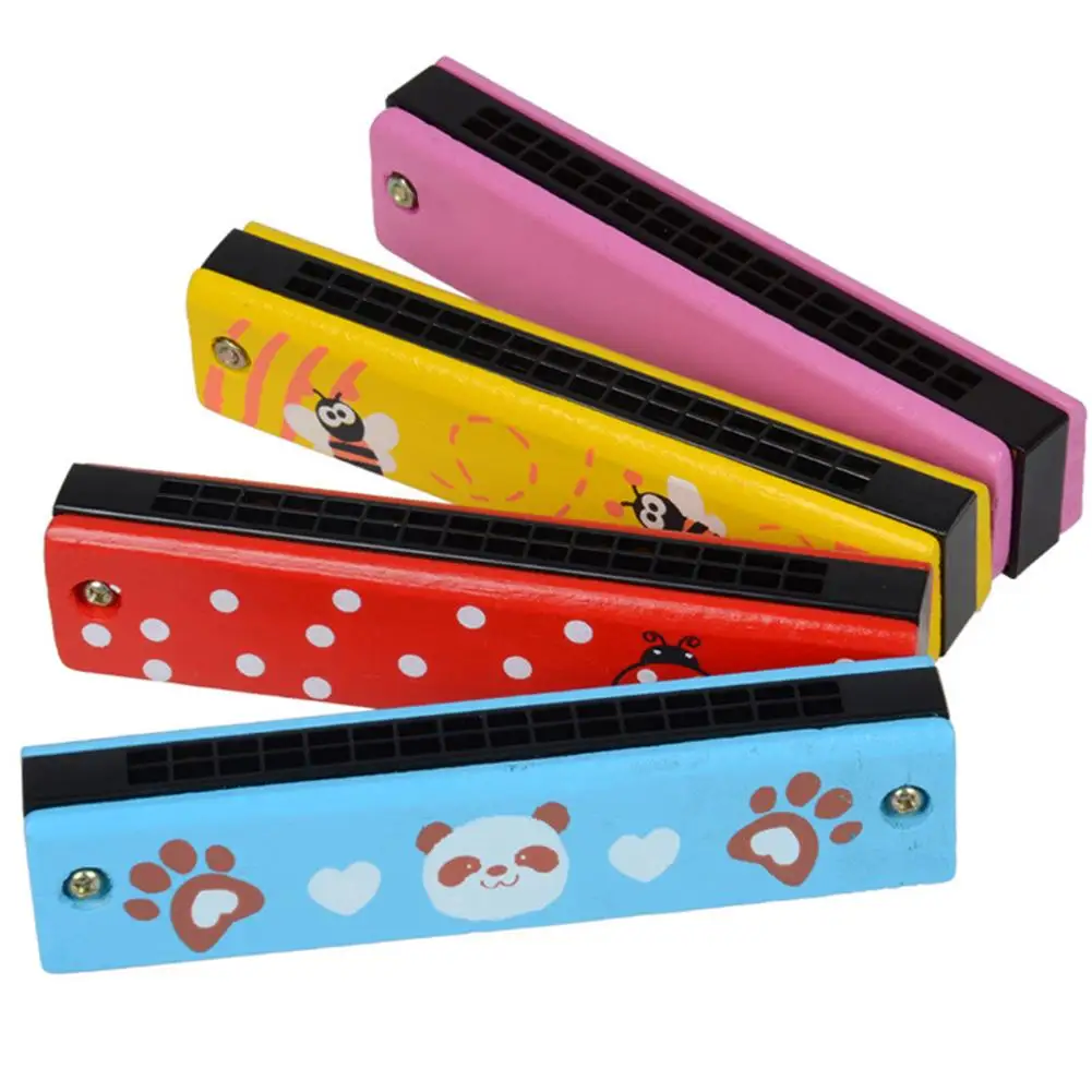 16 отверстий милый Губная гармошка музыкальный инструмент Монтессори