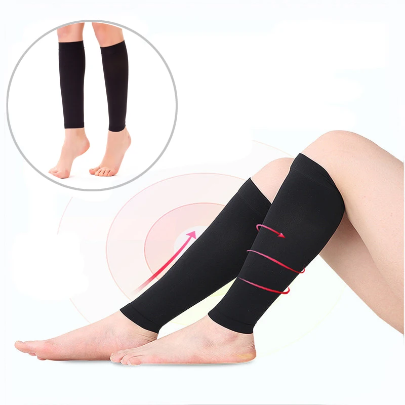 

2PCs Weight Loss Elastic Slimming Leg Band Compression Socks Leg Shapper Calf Elbow Massager Anti-Varicose Veins Fitness Socks