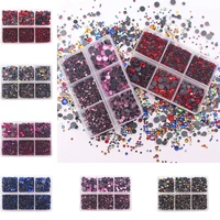 ss6 ss30 mix size rhinestones flatback glue crystals strass stones hotfix fabric rhinestones for clothes diy glass beads gems