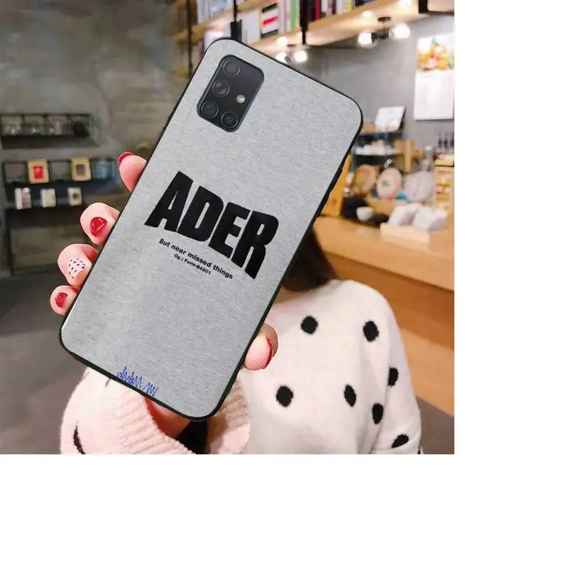 

Fashion Brand ADER Phone Case For Samsung Galaxy A50 A30S A50S A71 70 A10 Case Samsung A51 Soft Silicone Case Fundas