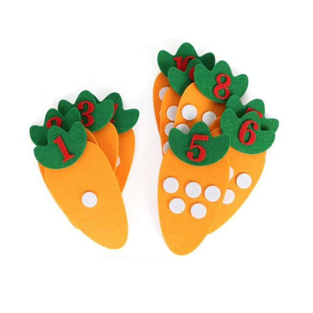 10 шт./компл. материалы Монтессори Обучающие игрушки для детей DIY морковная