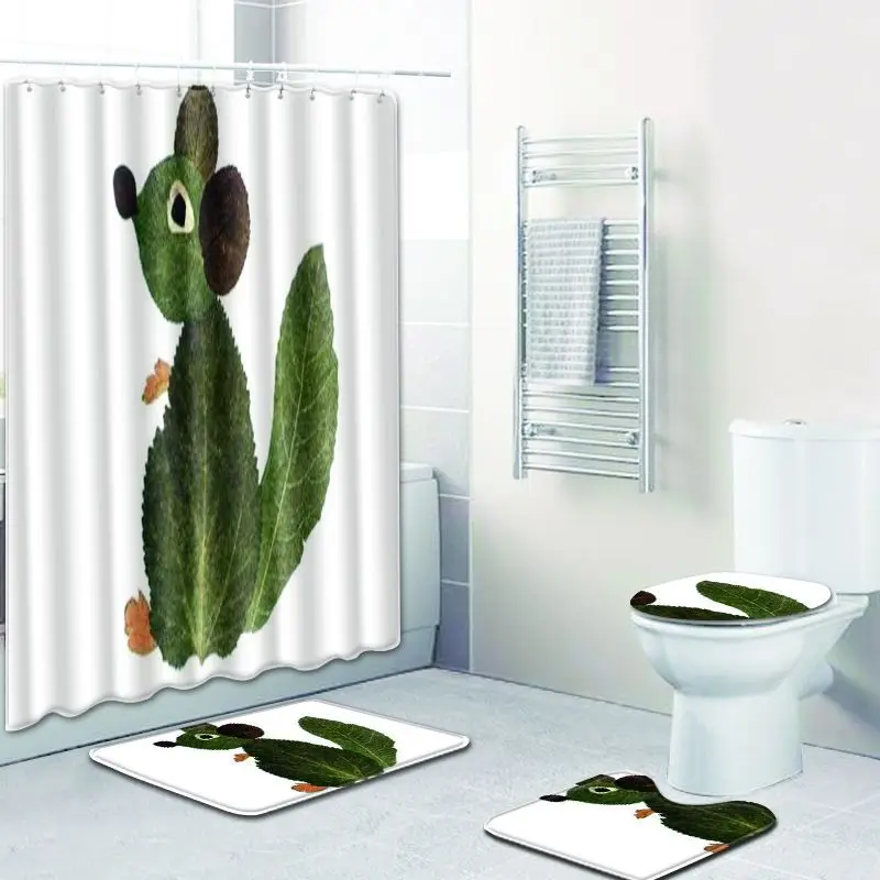 Набор однотонных ковриков для ванной Zeegle нескользящий коврик ног в туалете