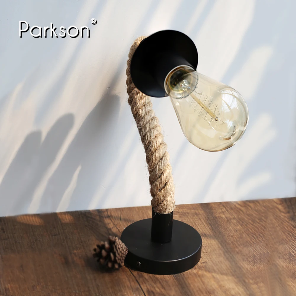 Американский Ретро Лофт светильник ing бра Эдисон лампа E27 розетка пеньковая